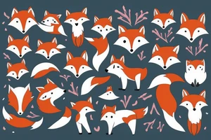 cute fox tattoo idea