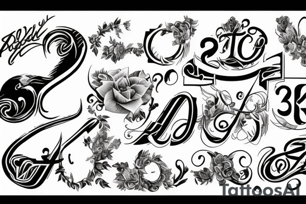 number 3 tattoo idea
