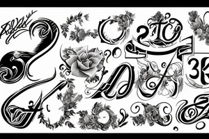 number 3 tattoo idea