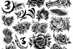 number 3 tattoo idea
