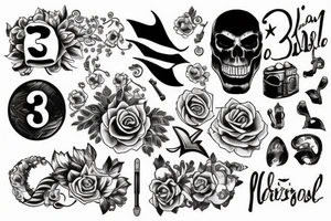 number 3 tattoo idea