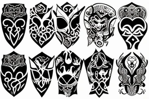 number 3 neck tattoo tattoo idea