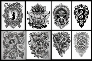 number 3 tattoo idea