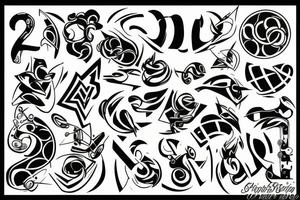 number 3 tattoo idea