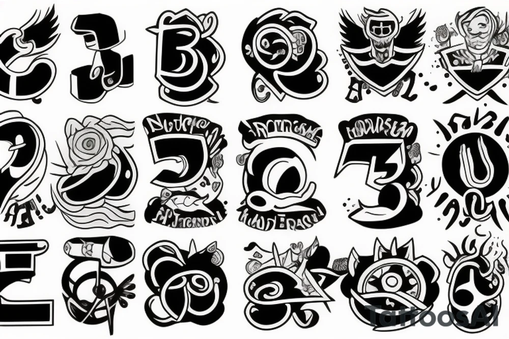 number 3 tattoo idea
