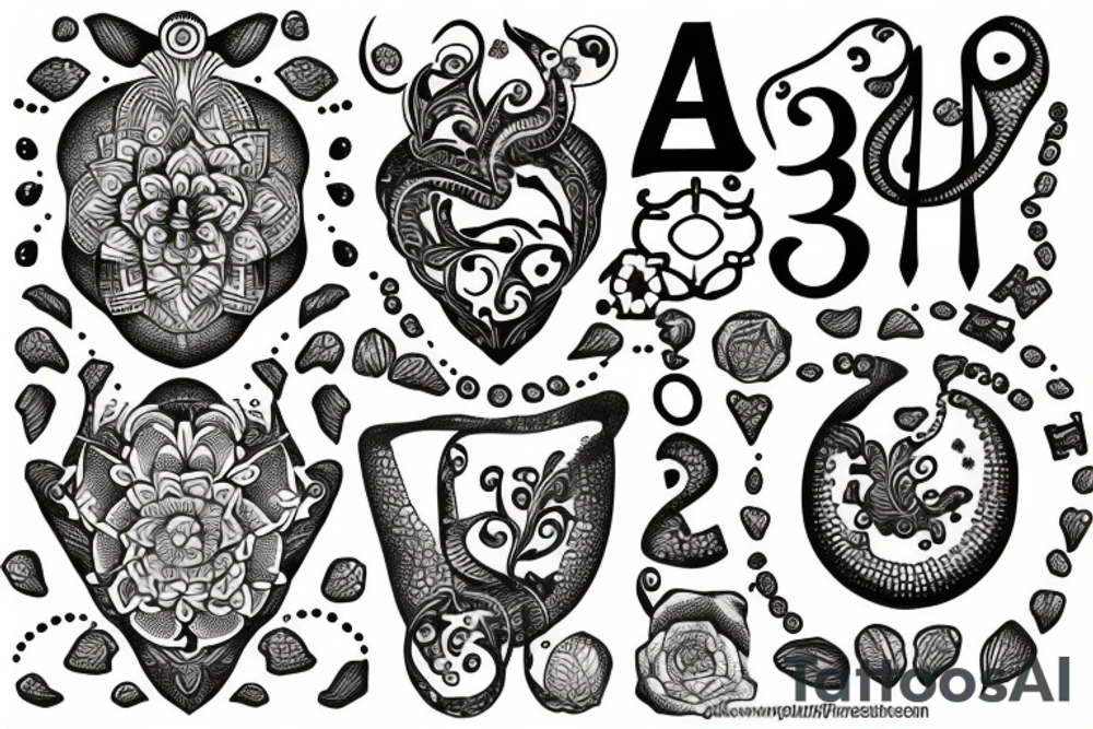 number 3 tattoo idea