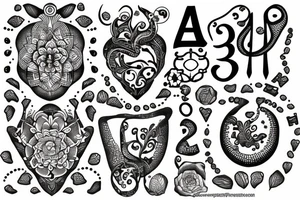 number 3 tattoo idea