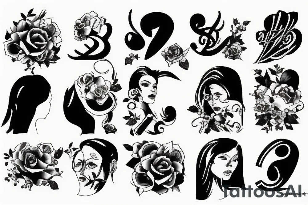 number 3 tattoo idea