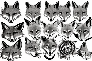 eyes of a fox tattoo idea
