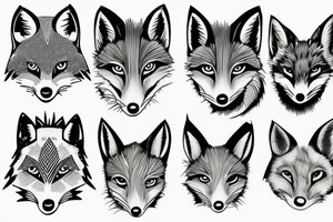 eyes of a fox tattoo idea