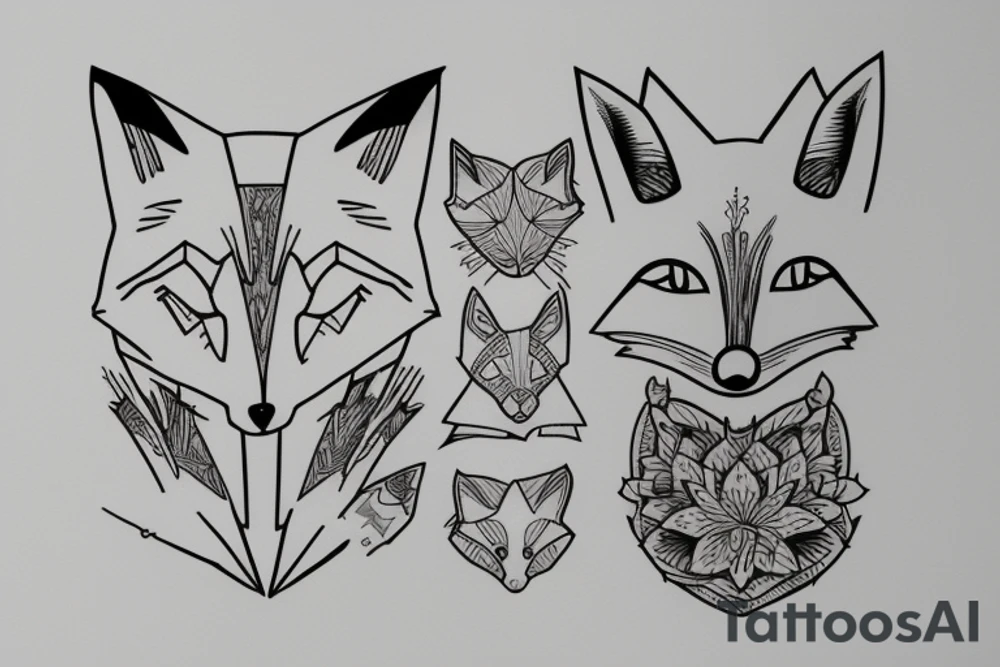 fox 3 tattoo idea
