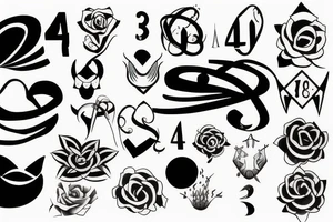 number 3 tattoo idea