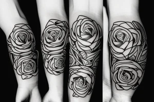 number 3 with rose tattoo idea