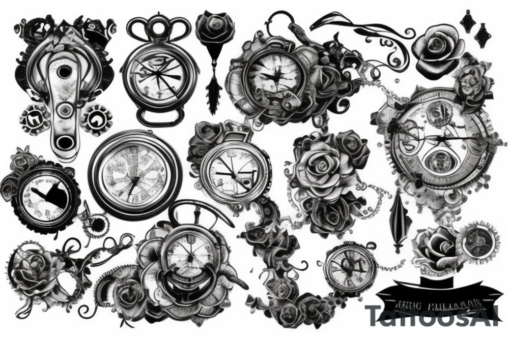 steampunk 3 tattoo idea