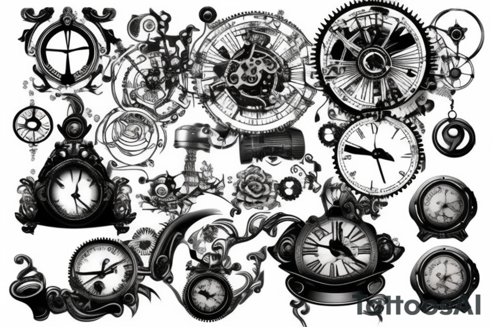 steampunk 3 tattoo idea