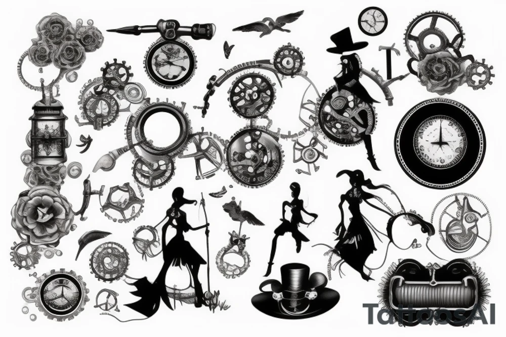 steampunk 3 tattoo idea