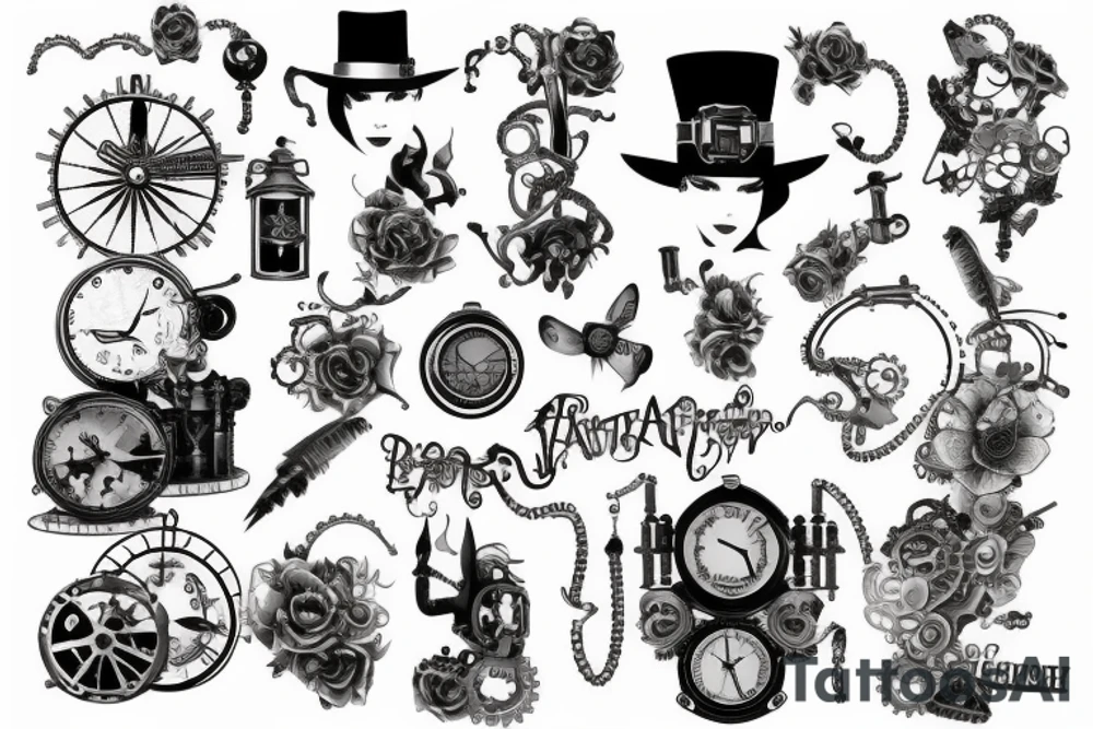 steampunk 3 tattoo idea