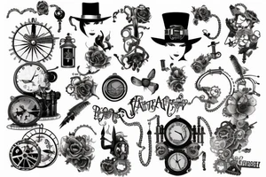steampunk 3 tattoo idea