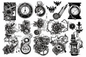 steampunk 3 tattoo idea