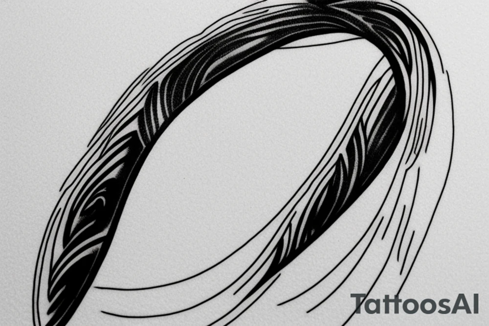 tidal wave for a bracelet style tattoo idea