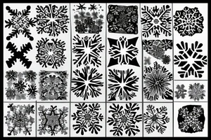 waves with snowflakes tattoo idea