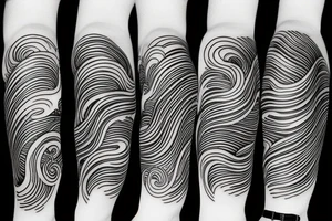 ocean tidal wave water tattoo idea
