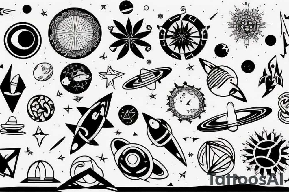 space tattoo idea