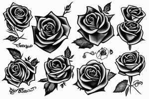 Black rose tattoo idea