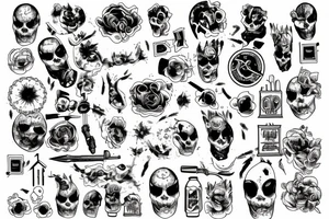 Dirty house burning tattoo idea