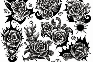 Dirty house burning tattoo idea