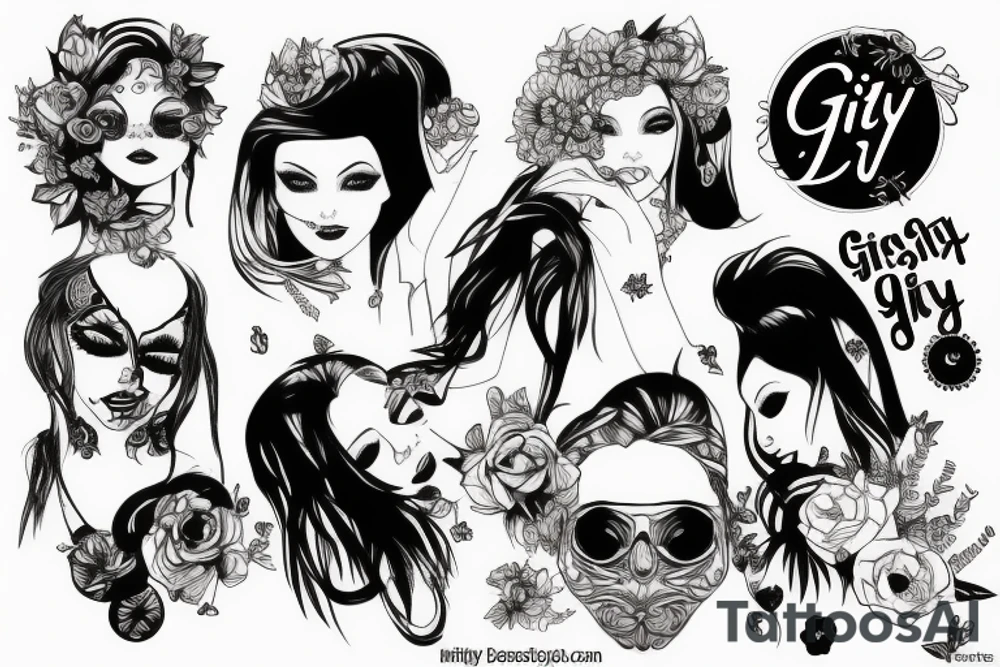 Dirty girl tattoo idea