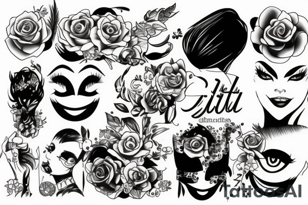 Dirty girl tattoo idea