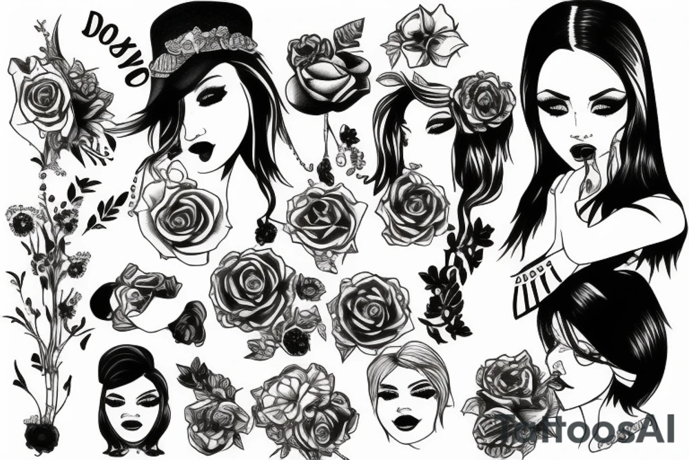 Dirty girl tattoo idea