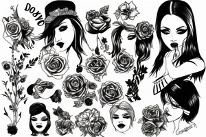 Dirty girl tattoo idea