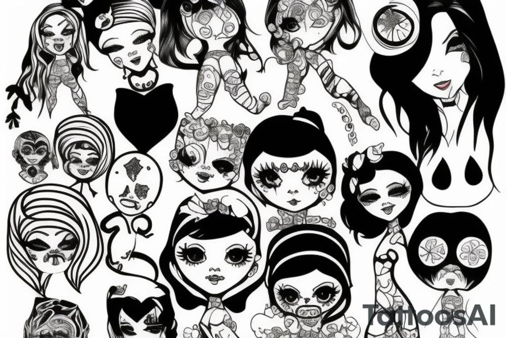 Dirty doll tattoo idea