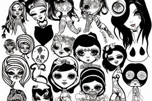 Dirty doll tattoo idea