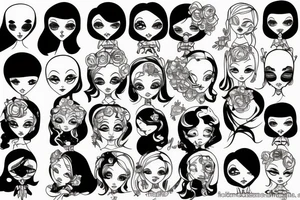 Dirty doll tattoo idea