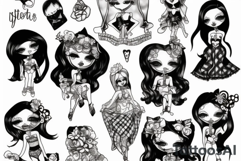 Dirty doll tattoo idea