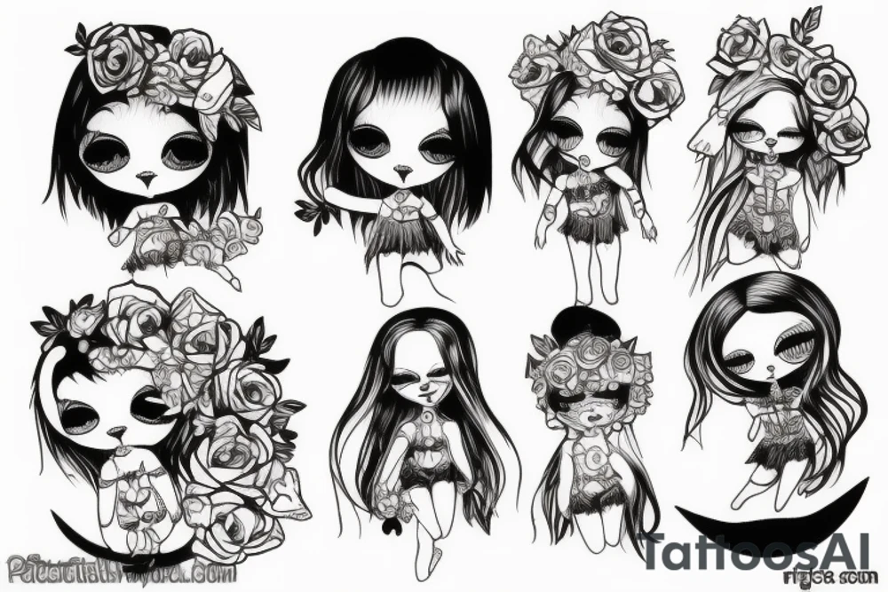 Dirty doll tattoo idea