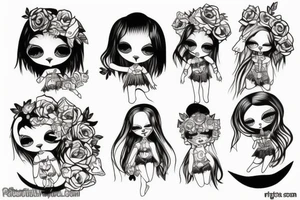 Dirty doll tattoo idea