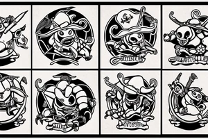 Pirate Blastoise tattoo idea