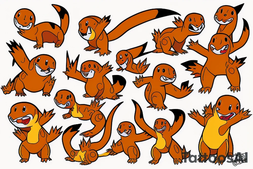 charmander tattoo idea