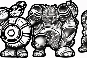 blastoise tattoo idea