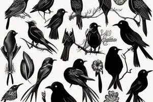 BLACK BIRD tattoo idea