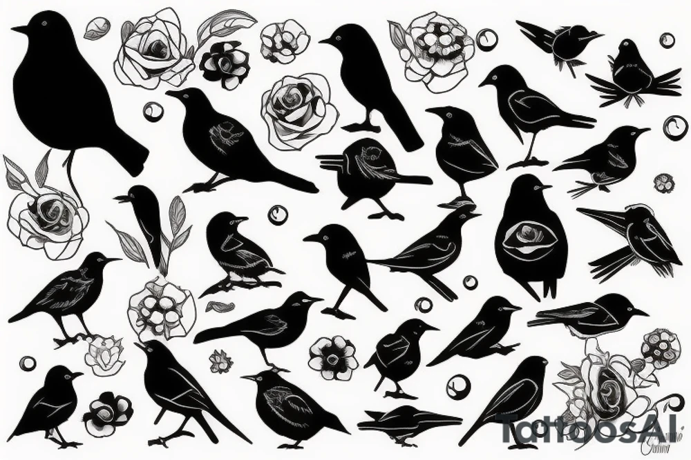 BLACK BIRD tattoo idea