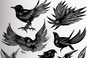 BLACK BIRD tattoo idea