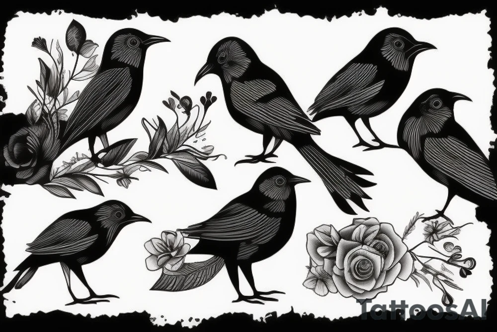 BLACK BIRD tattoo idea