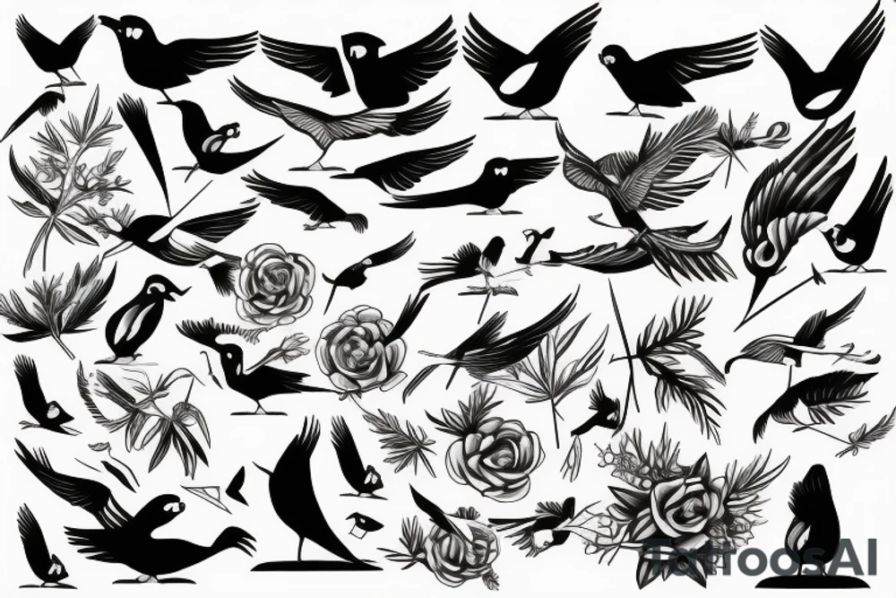 FLAING BIRD tattoo idea