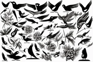 FLAING BIRD tattoo idea