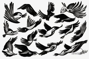 FLAING BIRD tattoo idea